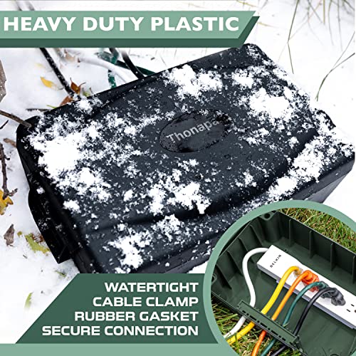 Waterproof Extension Cord Connection Box - Green Weatherproof Outdoor Box For Electrical Connections #TOP2