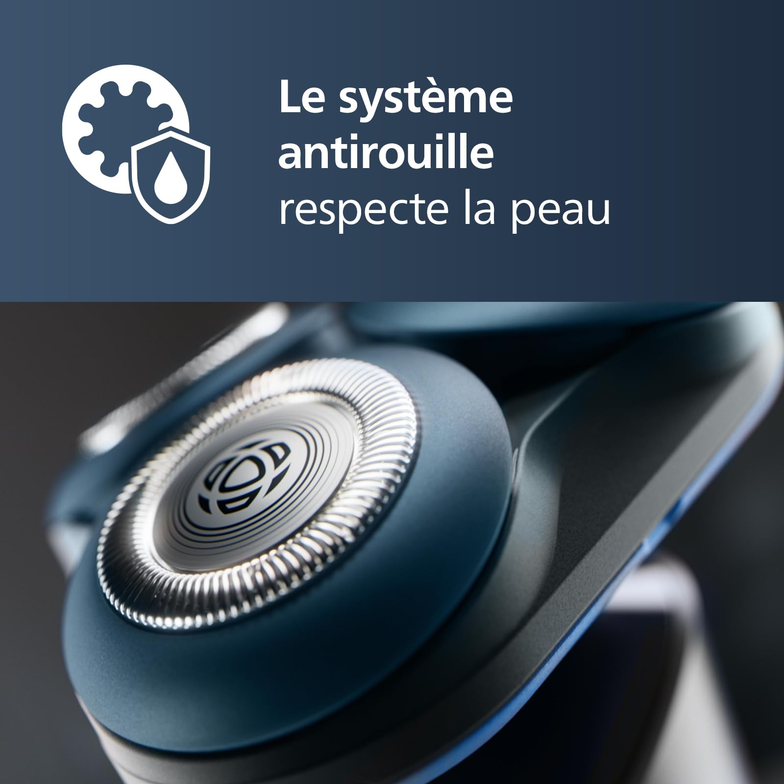 Philips 5000X Series - Rasoir électrique 100 pourcent étanche, technologie SkinProtect, tête flexible à 360°, 1 h de charge / 5 min - Charge rapide, capot de protection argenté, modèle X5004/00