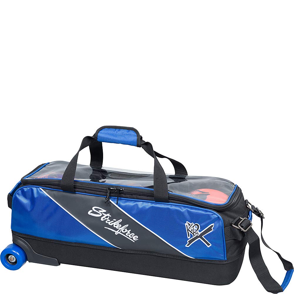 KR StrikeforceBowling Bags Fast Slim Triple Bowling Bag- Royal, Royal