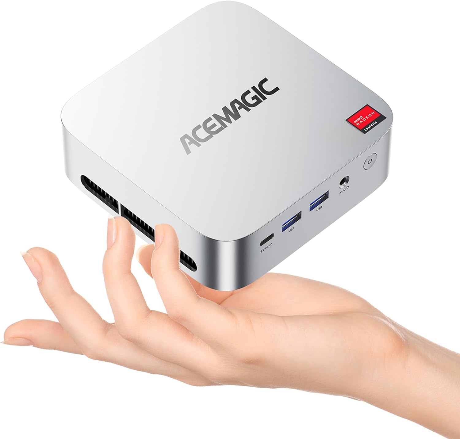 ACEMAGICIAN K1 Mini PC, AMD Ryzen 3300U (hasta 3,5 GHz) 16GB DDR4 256GB SSD Mini Ordenadores de Sobremesa, HDMI2.0+DP+Type-C, Gigabit Ethernet, 4K UHD para Oficina, Cine en Casa