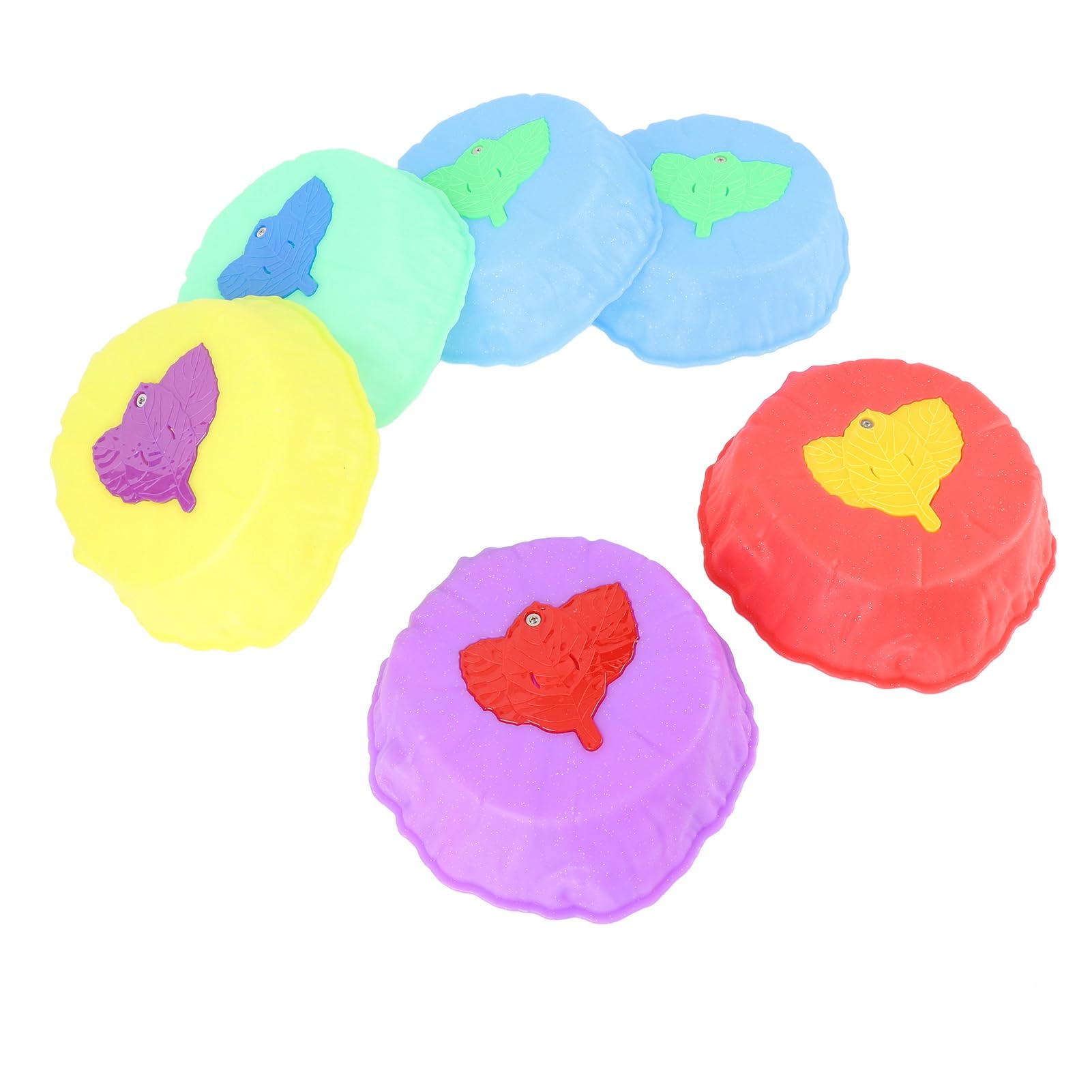 Piedras de Equilibrio para Niños, 6 Piezas de Piedras de Equilibrio Iluminadas con Superficie Texturizada y Almohadillas Antideslizantes, Juguetes de de Plástico Apilables para Juegos de