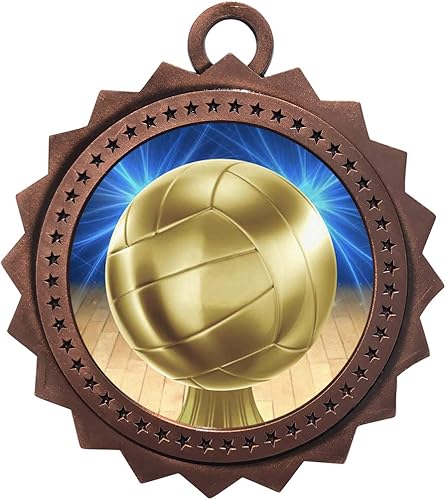 Express Medals Varios paquetes de 10 estilos de medallas de premio de voleibol con cintas para el cuello Premio Trofeo Premio Regalo disponible en Yaxa Peru