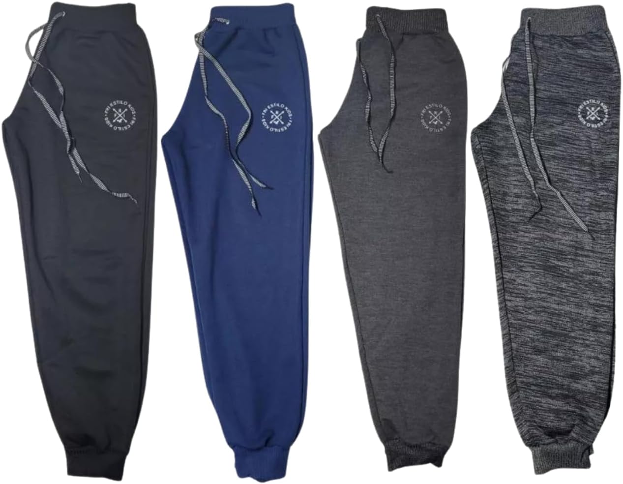 Kit 4 Calças Infantis de Moletom para Menino Inverno Confortáveis