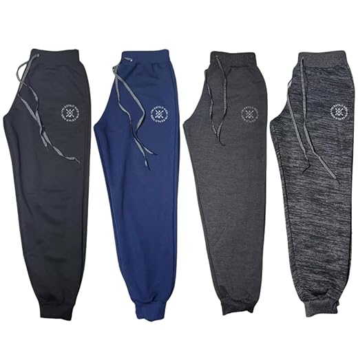 Kit 4 Calças Infantis de Moletom para Menino Inverno Confortáveis