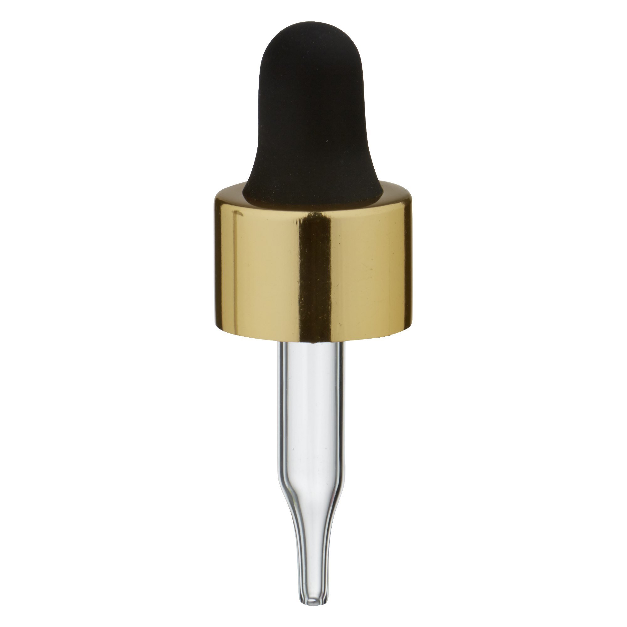 500x Mini Pipettenflasche 3ml aus gefrostetem Glas mit gold/schwarzer Tropfpipette