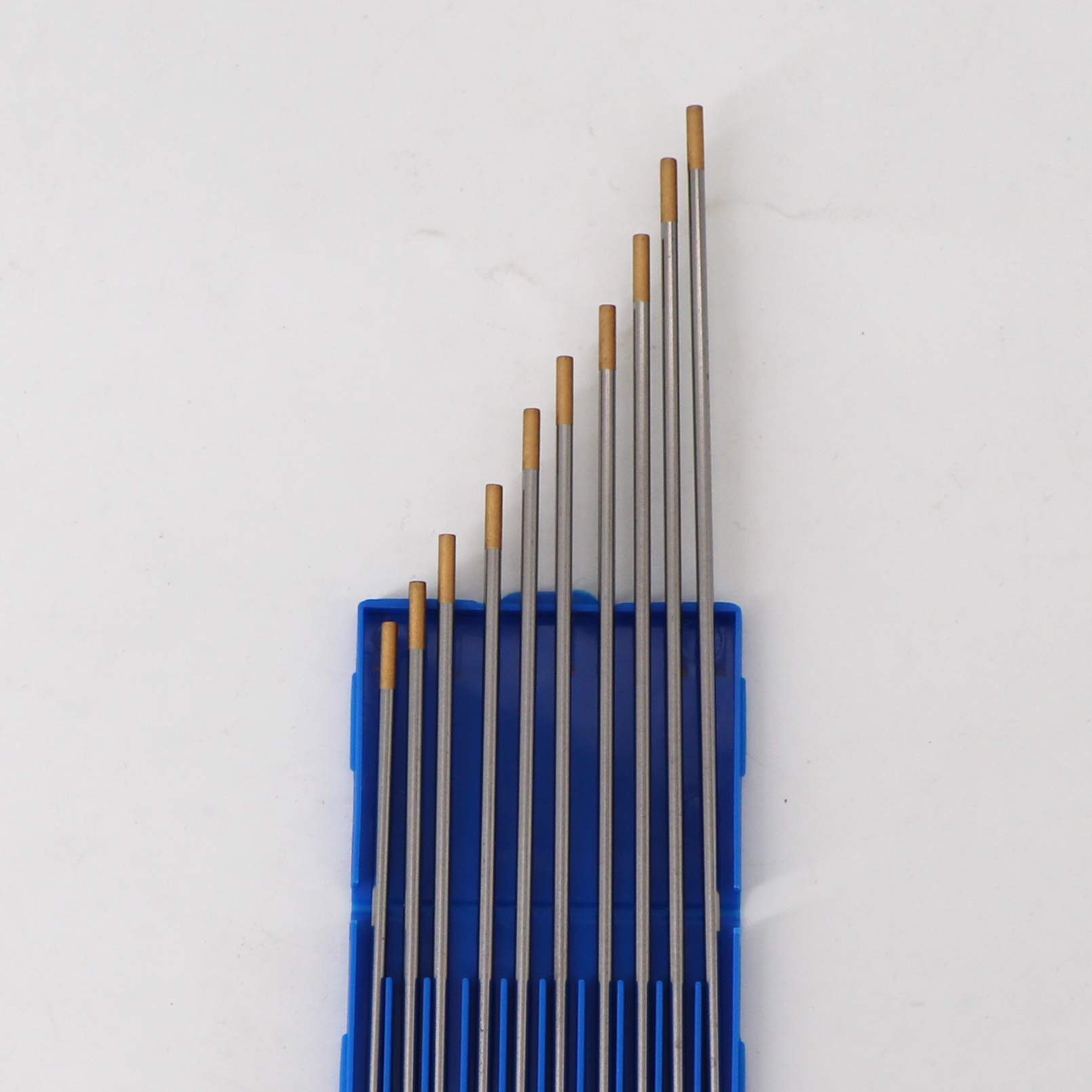 10 Stück Wolfram Elektroede Nadel WIG Schweißen Tungsten Electrodes WL-15 Ø2,4 x 175mm 1.5% lanthanated ANSI/AWS A5.12-98 ISO 6848