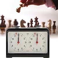 Vista 2 de Reloj de ajedrez portátil, reloj de ajedrez analógico profesional, accesorio con temporizador, para juego de ajedrez, reloj de ajedrez profesional