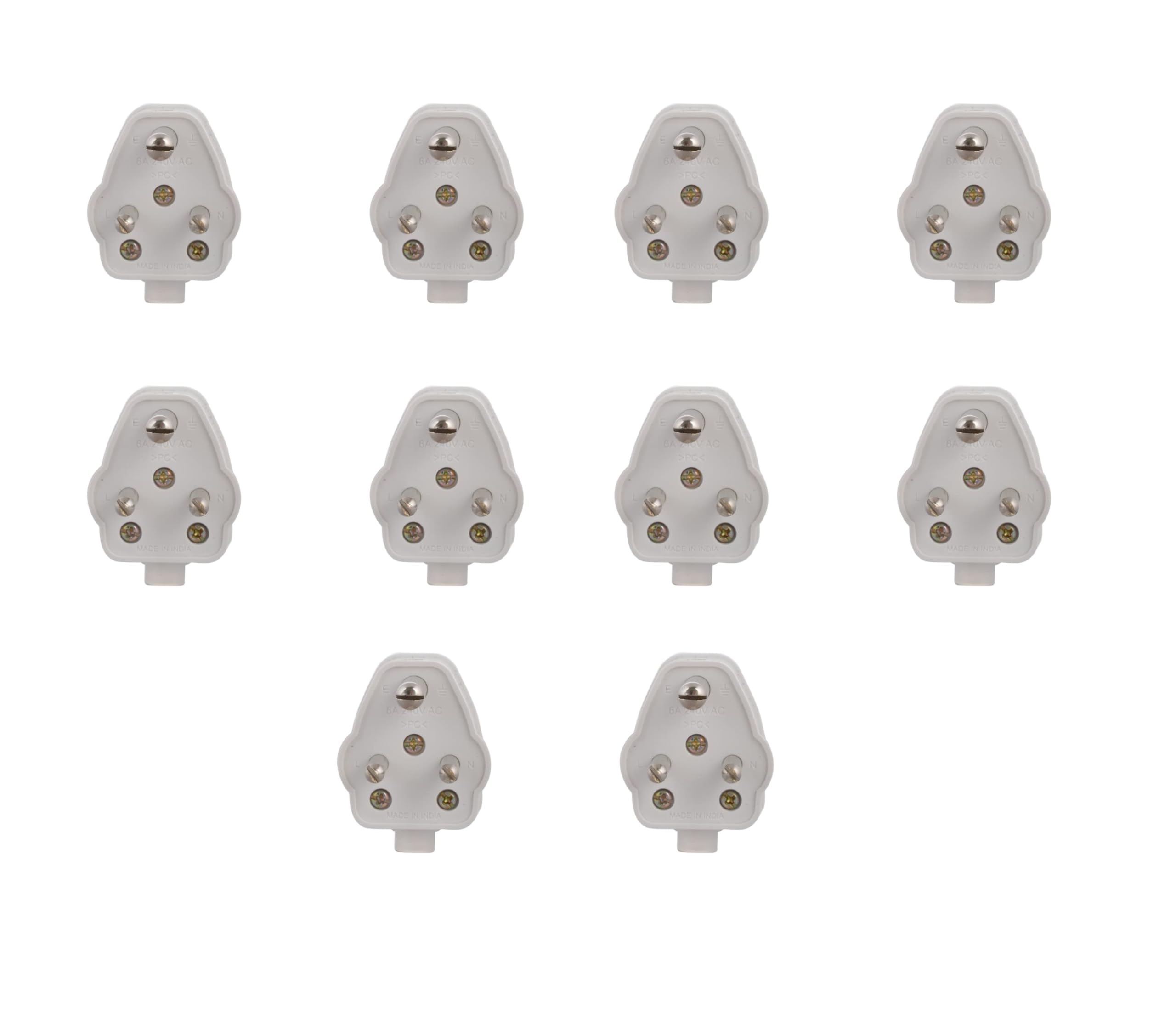 See full amazon price history chart for Pack of 10 Pieces 6A 3 Pin Plug Top (ESP175) White Pack of 10 Pieces 6A 3 Pin Plug Top (ESP175) White (B0CVDS1FX6) Amazon Price History, Amazon Price Tracker