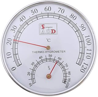 BlingGlow Sauna Thermometer Metal Case Steam Sauna Room Thermometer Hygrometer Bath and Sauna Indoor Outdoor Used Four Hygrometer