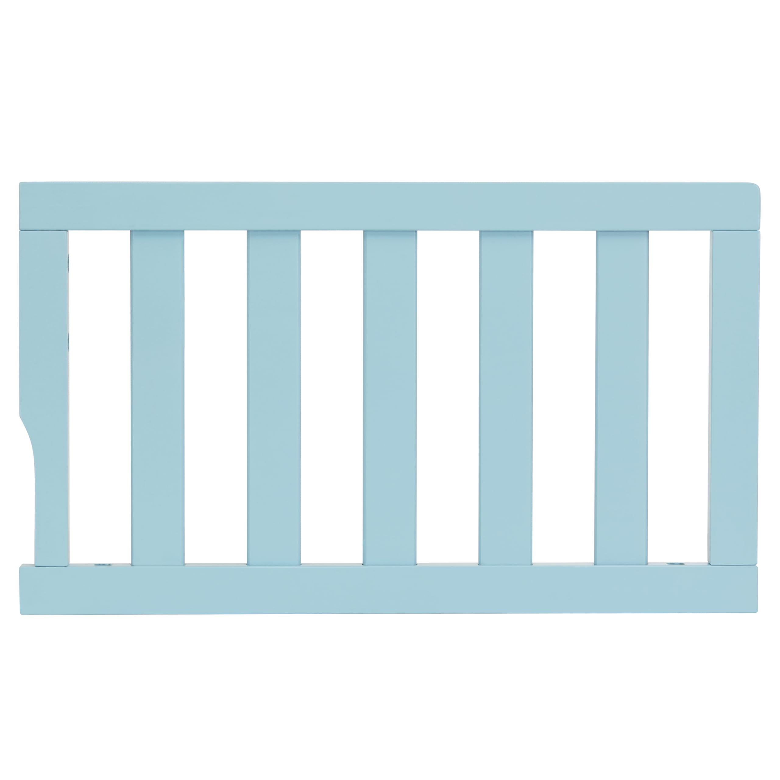 Dream On Me Convertible Crib Toddler Guard Rail in Aqua Sky, Converts Cribs to Toddler Beds, Solid Wood Construction