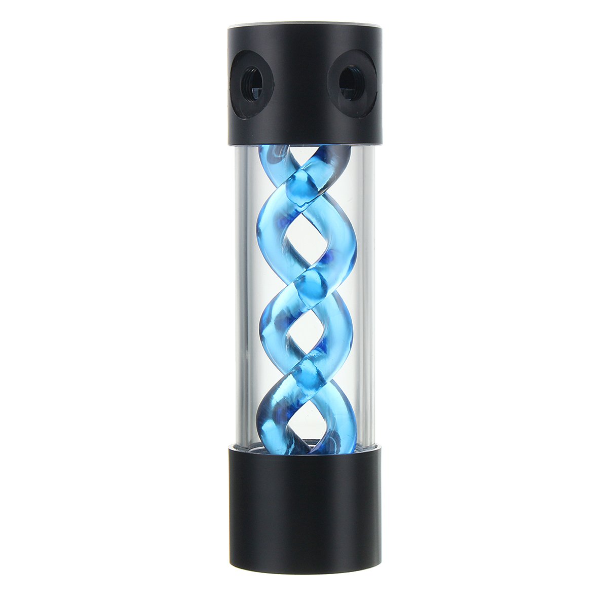G1/4 200Mm Blue Computer Cilindro T-Virus Elica Sospensione Acqua di Raffreddamento Serbatoio per Il Raffreddamento del Computer