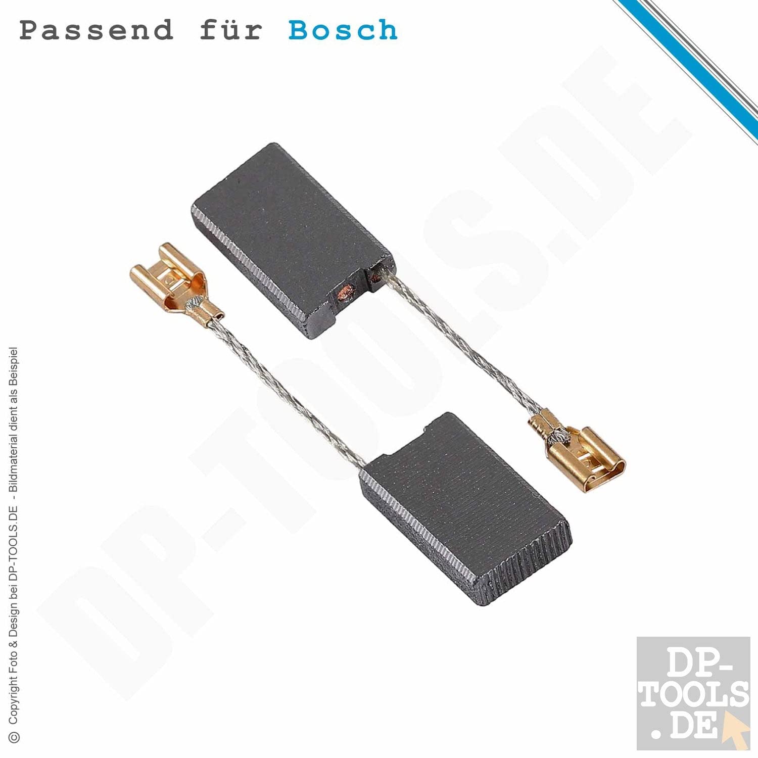 Kohlebürsten Kohlen für Bosch 11317 EVS, 11317EVS 1617014126 2Stück 6.3x16mm
