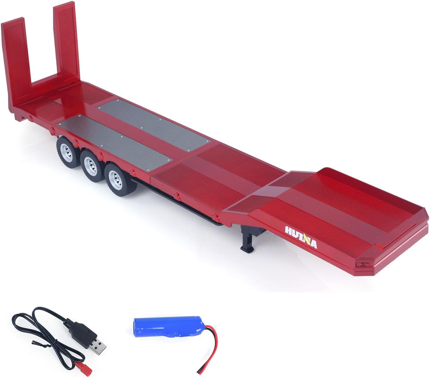 HUINA 1502 Rimorchio RC per Scania 770S Scala 1:18 | Rimorchio Radiocomandato con Luci e Suoni | Accessorio Originale per Camion RC | Modello Realistico