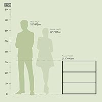 Vista 3 de Furinno Pasir - Estantería abierta de 3 niveles, pino ámbar