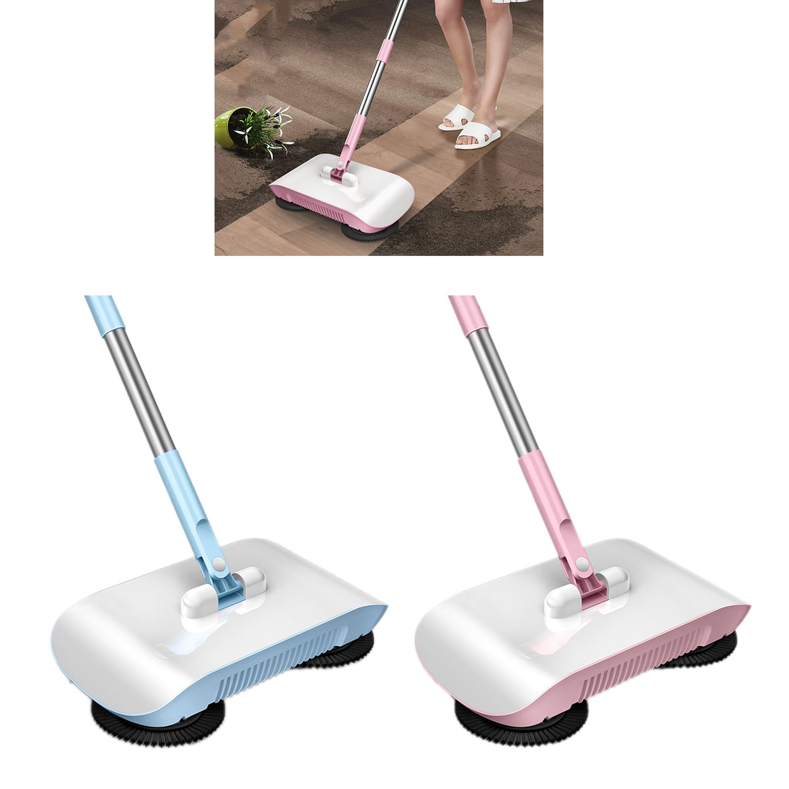 Combination of Broom and Mop Hand Push Type Household Broom and Dustpan Set Floor Home Tools