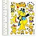 Asian108Markets – Cute Teddy Bear Waterproof Self-adhesive Metallic Foil Decorative Scrapbook Stickers for Kids, 6 Sheets/Pack (228 Stickers) Size 4 X 5.25 Inch./sheet (ST-06-BEAR002)