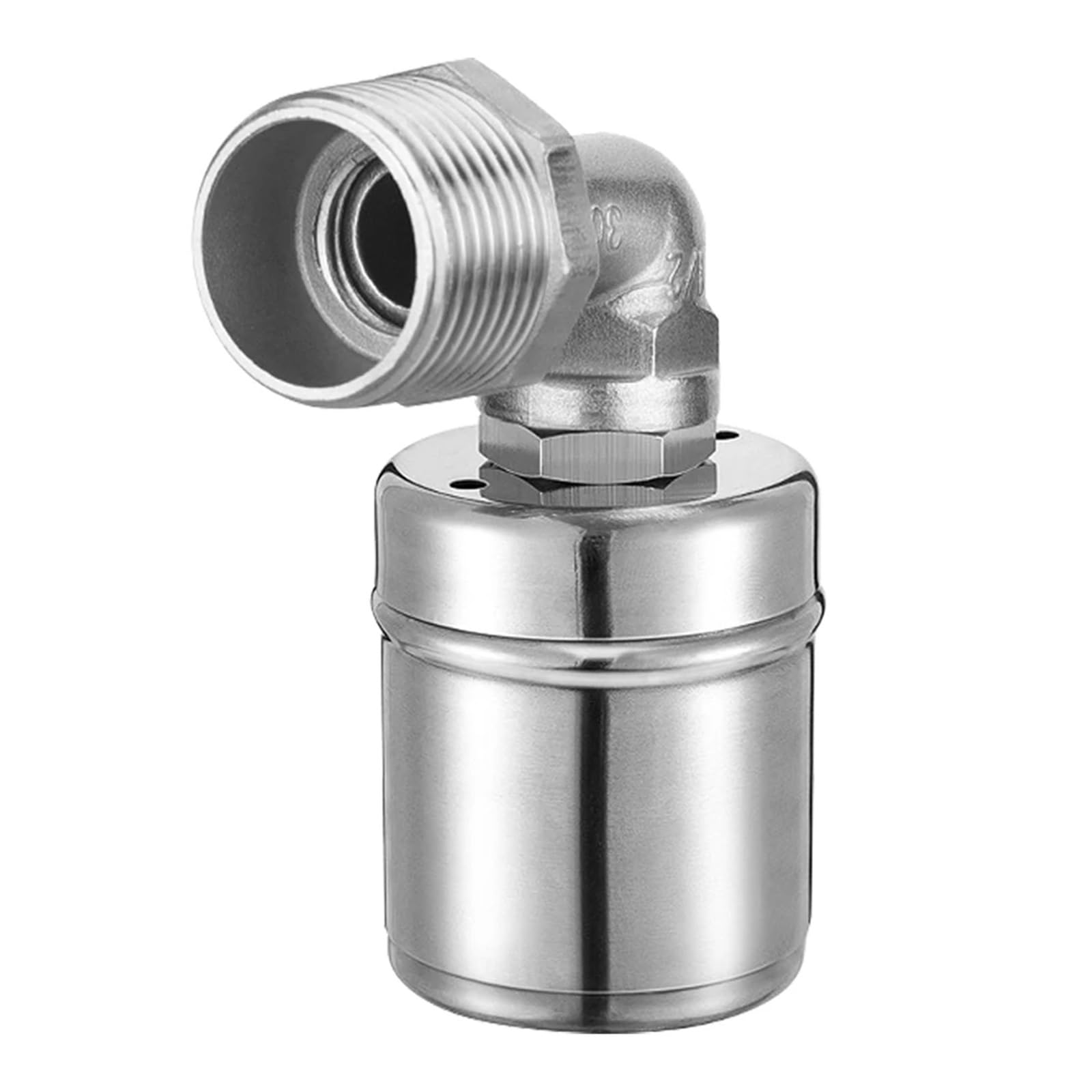 Lxlaeoang 1 Stainless Steel Float Valve /2 3/4 Inch 304 Stainless Steel Floating Ball Valve Automatic Water Level Control Auto Shut Off For Tank/Pool(1",Upper Water Inlet)