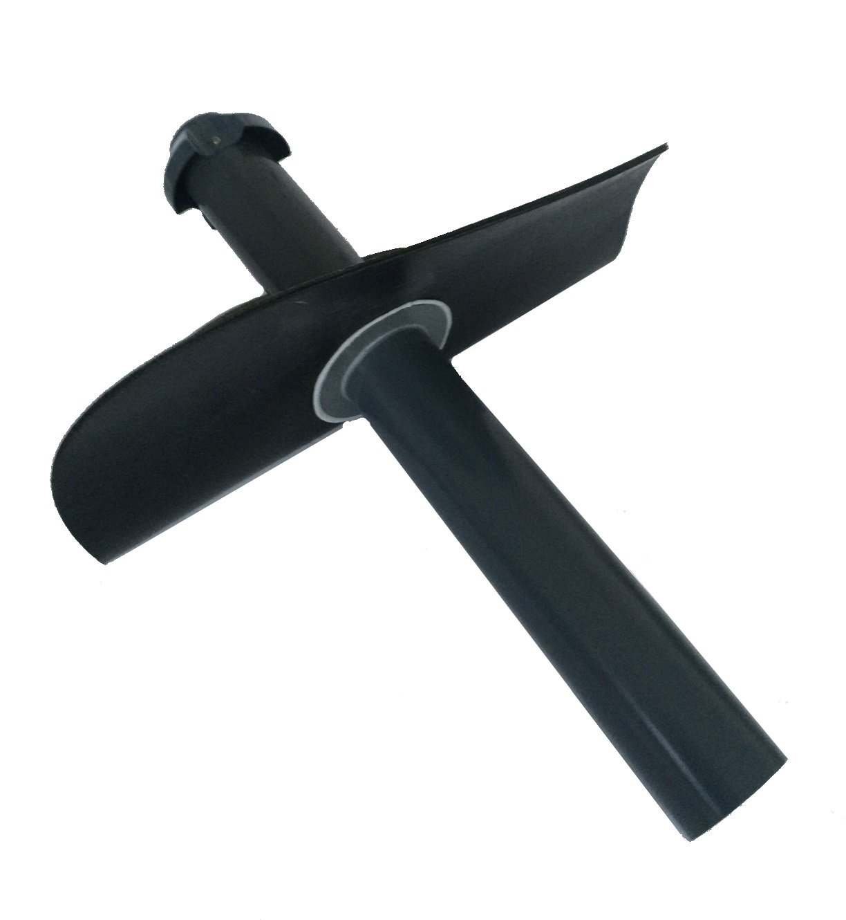 Ventilador sanitario de techo plano DN 70, brida bituminosa redonda, ventilación de techo, salida de aire, ventilador DN 75