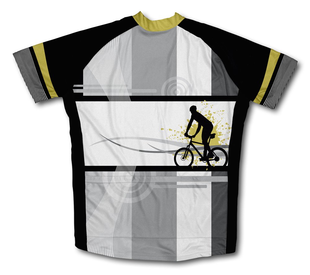 ScudoPro Biker Line Short Sleeve Cycling Jersey for Youth - Size M White