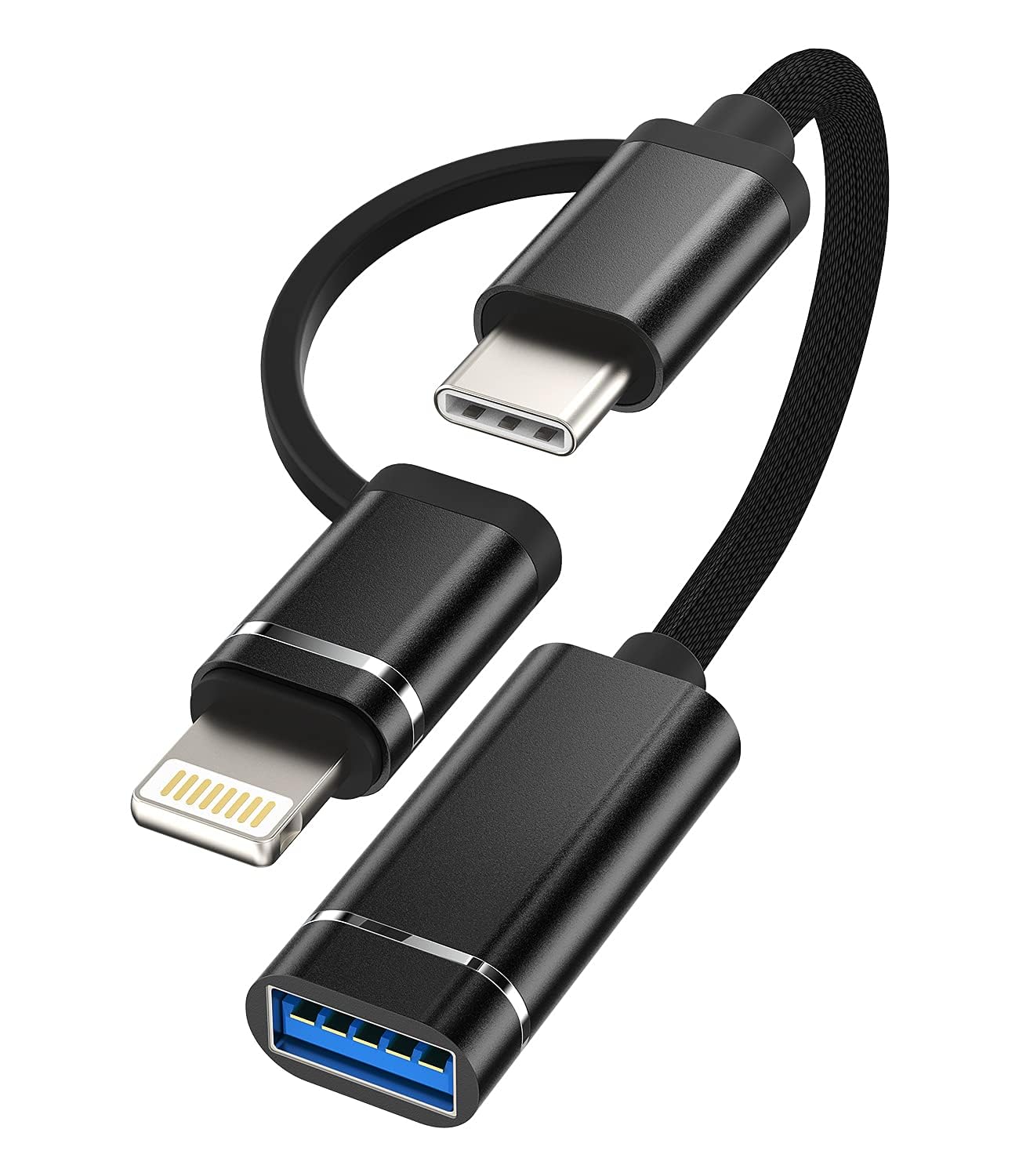 Amazon.co.jp: タイプc Lightning USB変換USB3.0 OTG（2 in 1）分岐