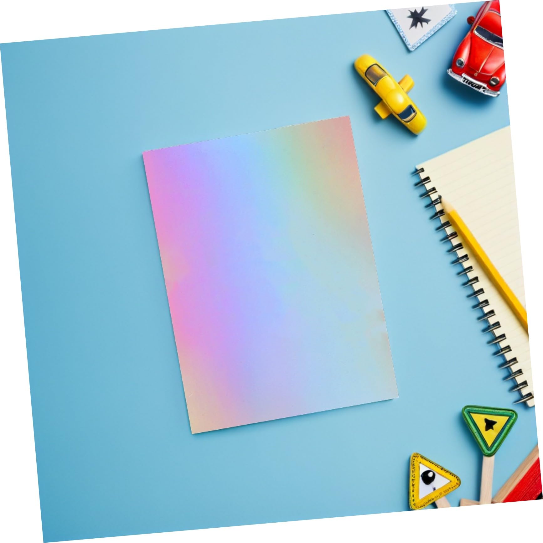 Cartoncino Specchiato Metallizzato A4 60 Pezzi per Bambini | Fogli Iridescenti per Bricolage, Adatti a Progetti Creativi e Biglietti, Formato A4