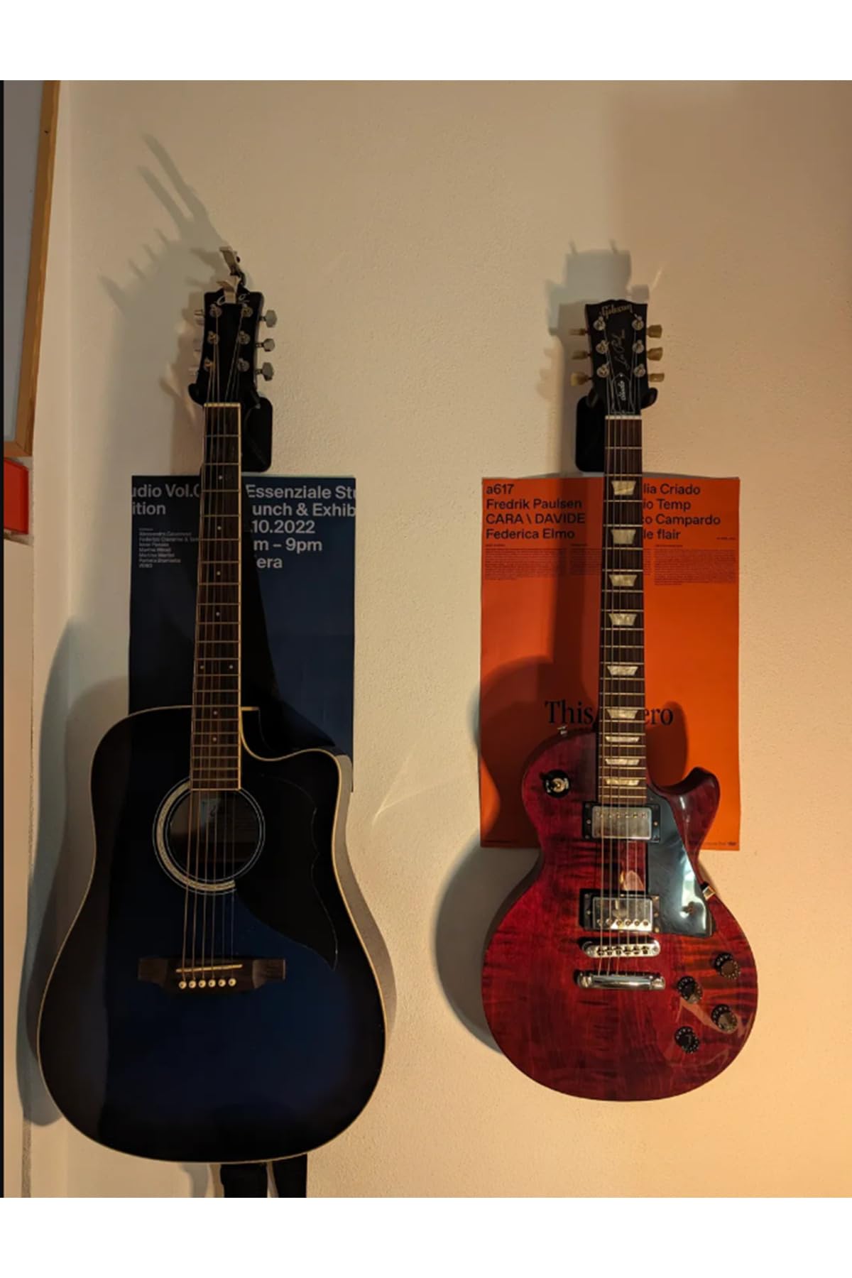 Rapithwin Gitar Duvar Montaj Aparatı Gitar Tutucu (Civata Dahil) Siyah-Beyaz Seçenek