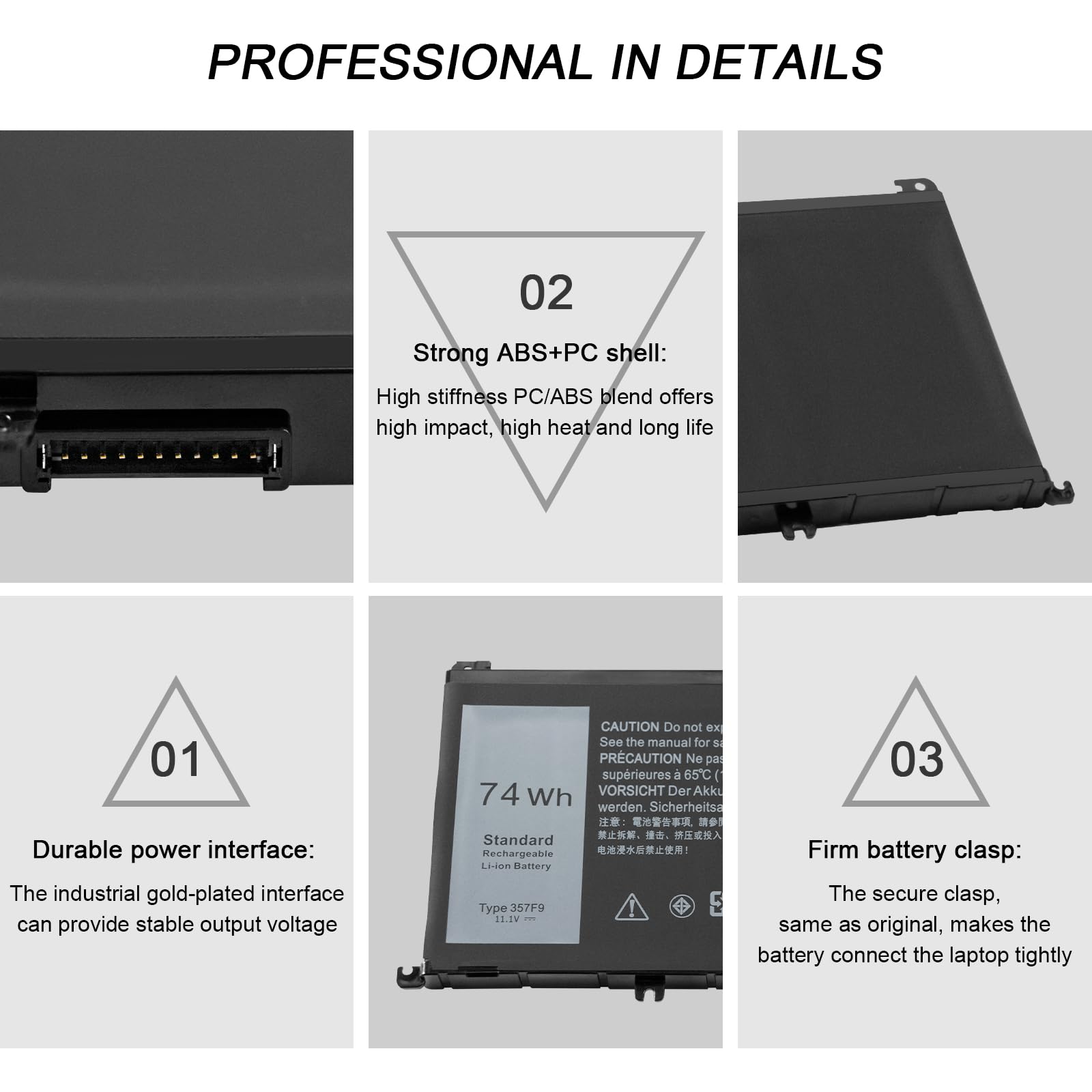 Accu Voor 357F9 71JF4 Dell Inspiron 15 7559 15 7000 7566 7567 P65F P 17836