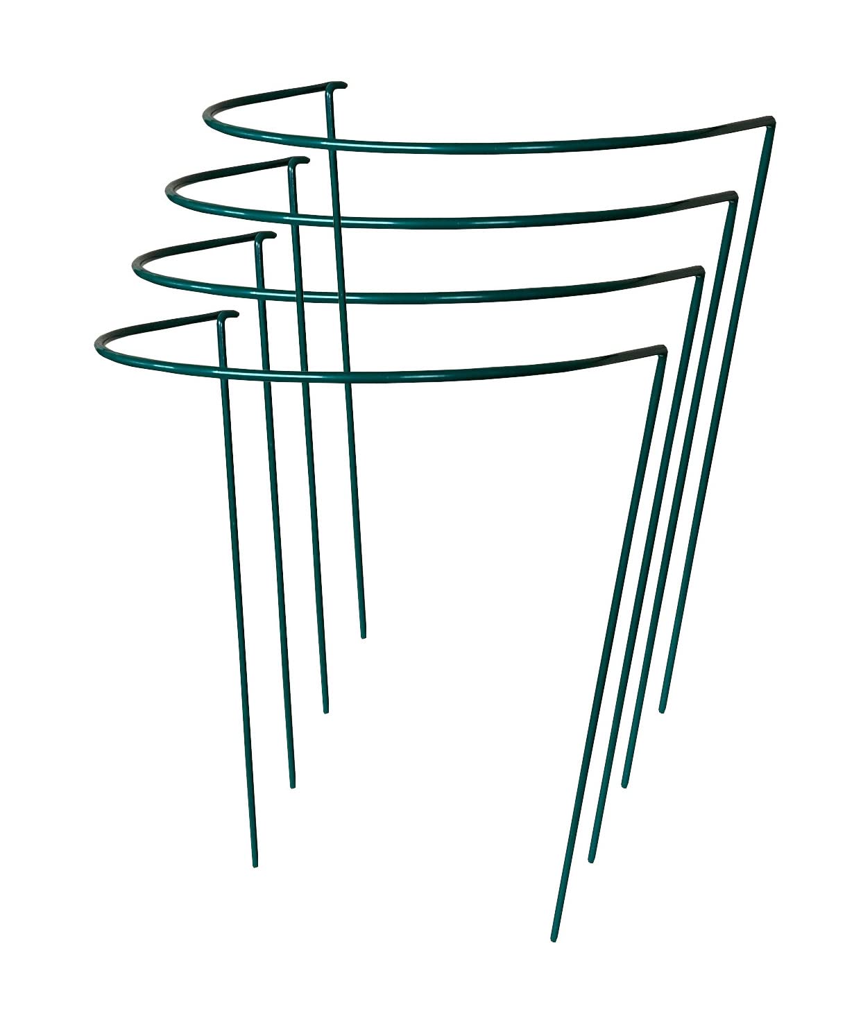 Selections Garden Hoop Bow Plant Support Connecting Green Metal Hoops 35cm x 45cm - Pack of 4