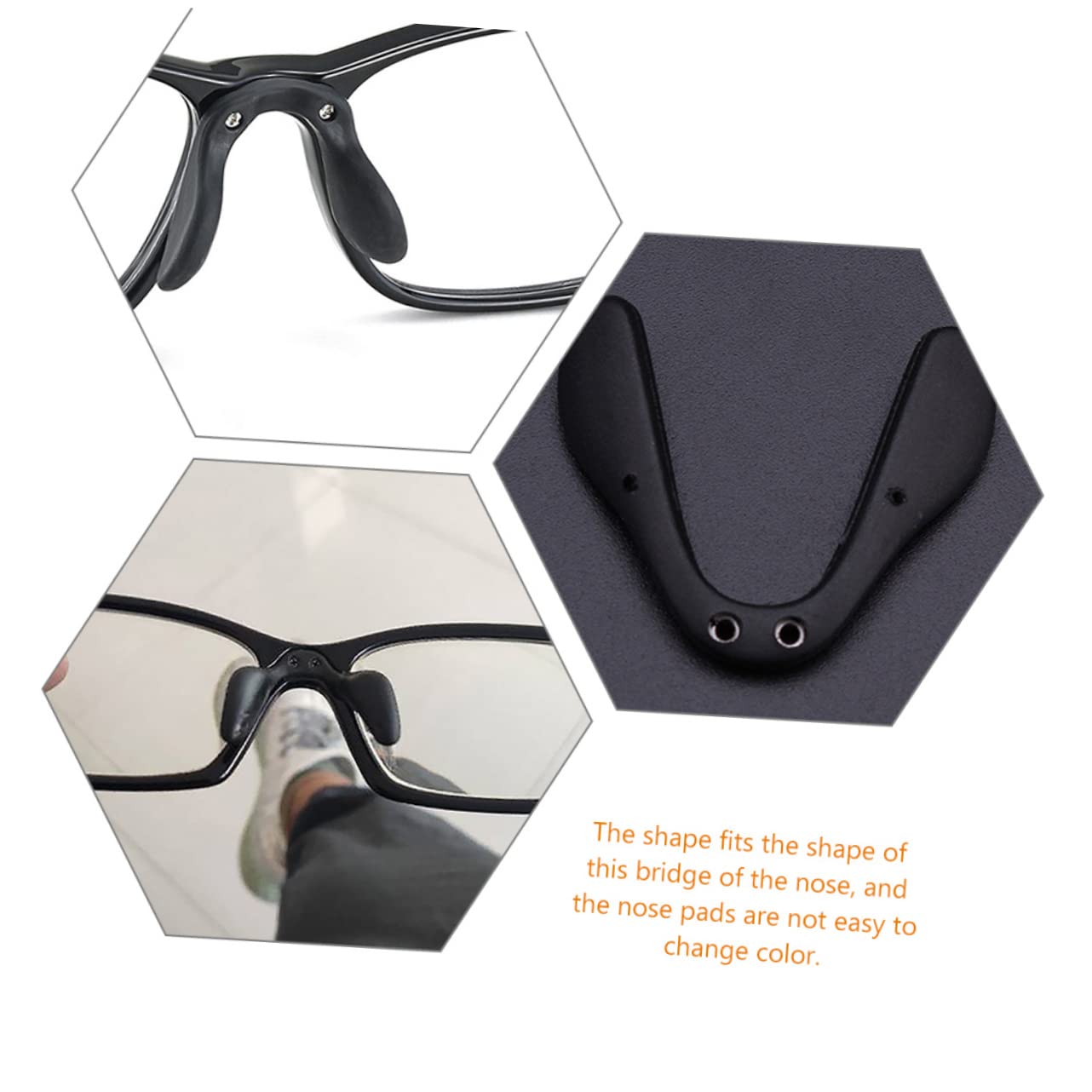 PartyKindom 30pièces Coussinets De Nez Antidérapants Pour Lunettes Et Lunettes De Soleil Confort Optimal Et Ajustement