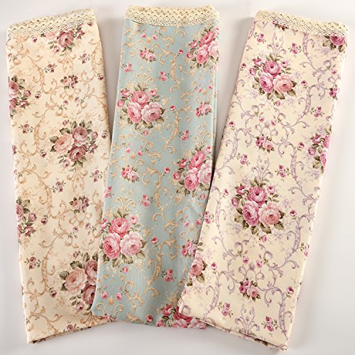 Highfly Vintage Flower Decorative 55X71 Rectangle Linen Table Cloth Printed Pattern Washable Table Cloth Dinner Kitchen Home Decor - Multi Colors & Sizes #TOP5