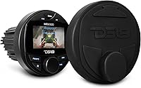 DS18 MRX100 Marine Bluetooth Head Unit: IPX6 Waterproof, 2-Zone 4x50W, TFT Display, Boat & Off-Road Audio Receiver