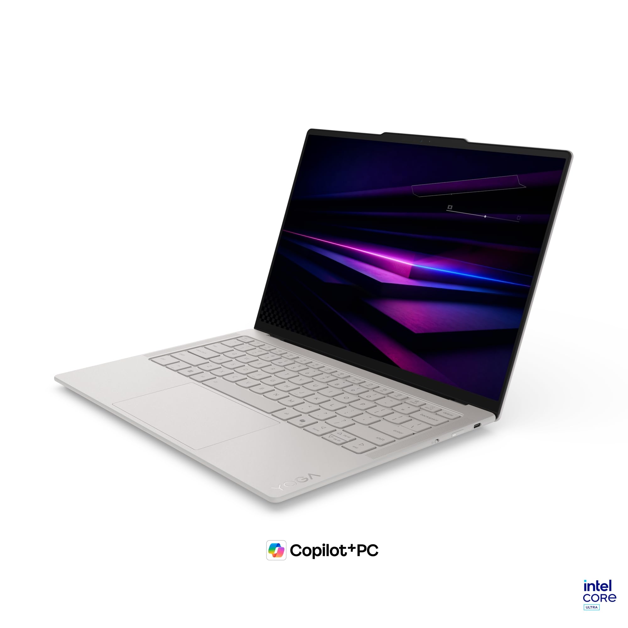 Lenovo Yoga Slim 7 Ultra Aura Edition Laptop | 14"2.8K WUXGA OLED Touch Display | Intel Core Ultra 7 355 | 32GB RAM | 1TB SSD | Intel ARC Grafik | Windows 11 | QWERTZ | Seashell |3 Monate Premium Care