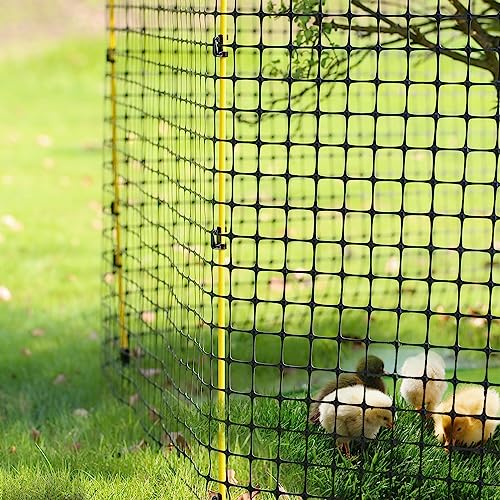 Fensmile EST116YFMF-FBA 46 Inches Fiberglass Step In Electric Fence Posts,Temporary Fence Stakes For Cows,Sheep And Animals Fence,Snow Fence, Garden Protection,Portable Fence Ideal thumb #5