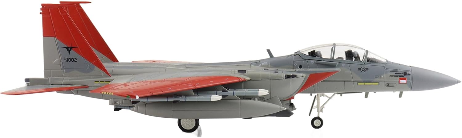 Hobby Master | 1:72 Scale Diecast Military Aircrafts | F-15SA Advanced Eagle 12-1002, USAF Test Markings, 2018 (with 12 x AIM-120, 3 x Fuel Tank) | Model HA4547