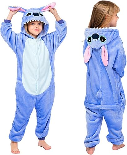 FOFJR Animales Unisex Niños Anime Cosplay Traje Escuela Fiesta Estudiante Juega Juegos de Una Pieza Pijamas Puntada Monos