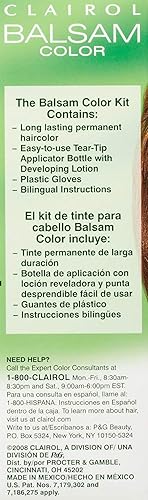 Miniatura 6 de Clairol Balsam - Tinte permanente para el cabello, color rubio pálido 600, 3 unidades