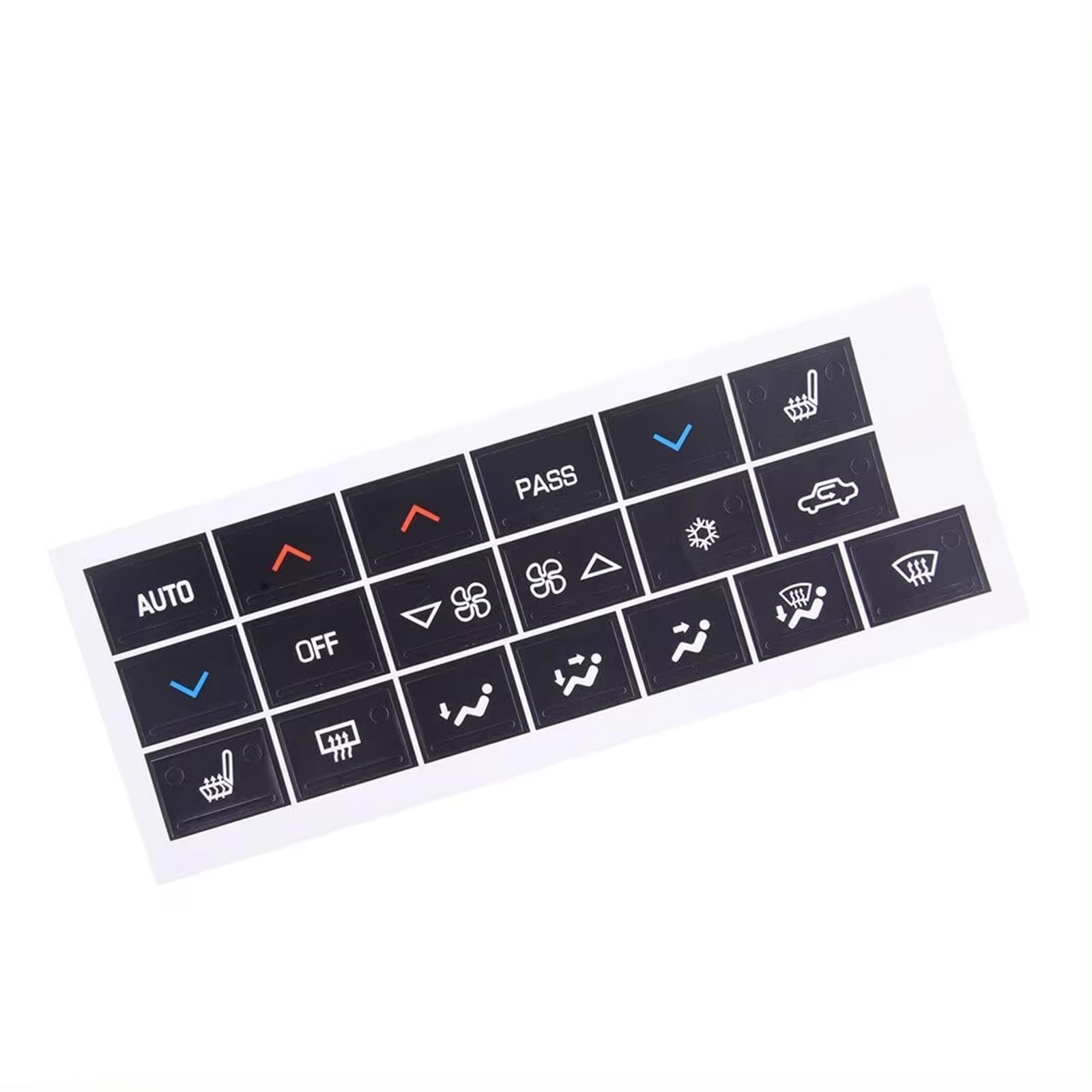 Button Repair Sticker Compatible with Buick for Allure for Lucerne for Lacrosse 2005-2008 2009 Center Climate Control Button Stickers Decals Repair Kit Black