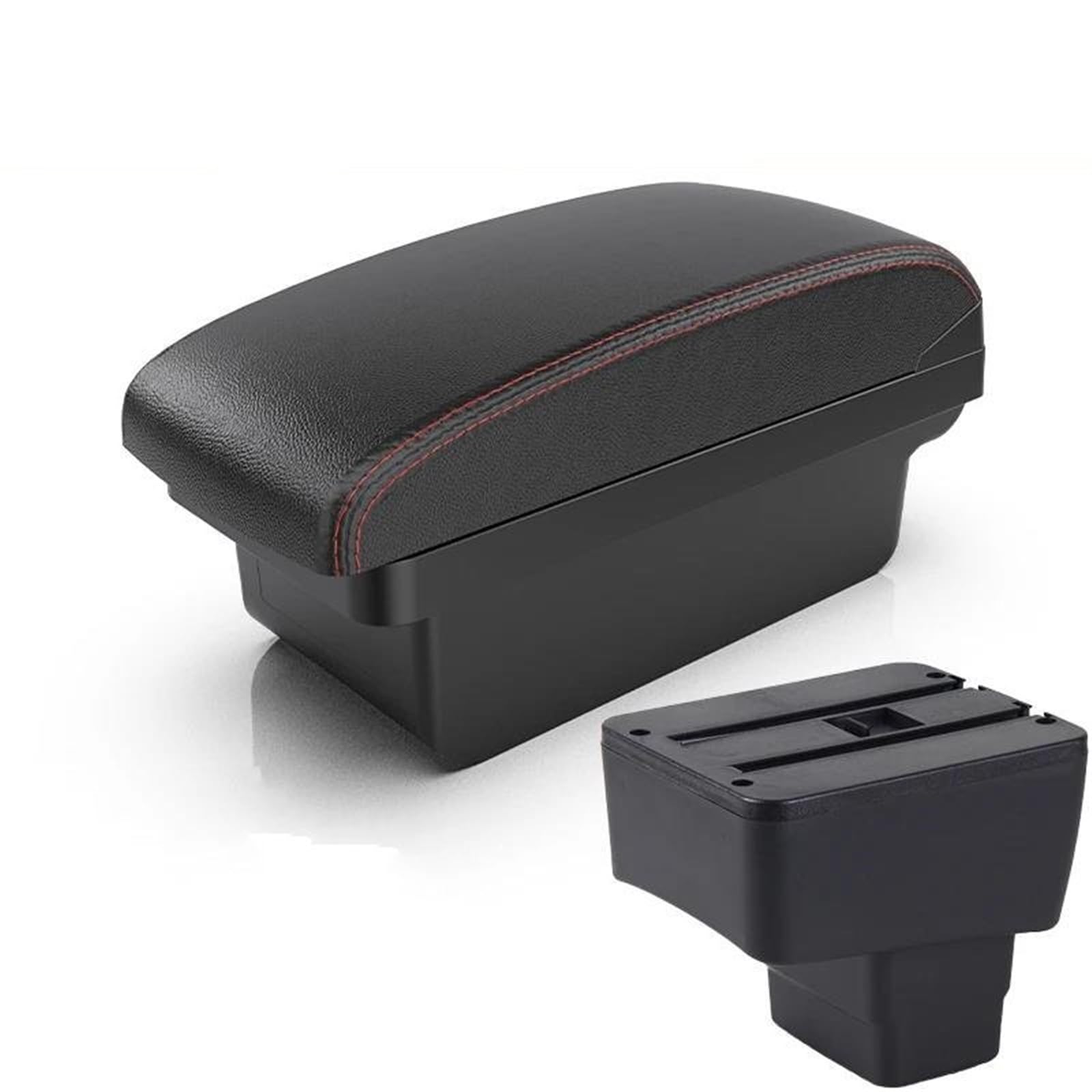 Dtsgcx A Red Line For Mazda 2 For Skyactiv For Version Cx-3 Car Armrest Storage Box Retrofit Interior Accessories(A Red Line)