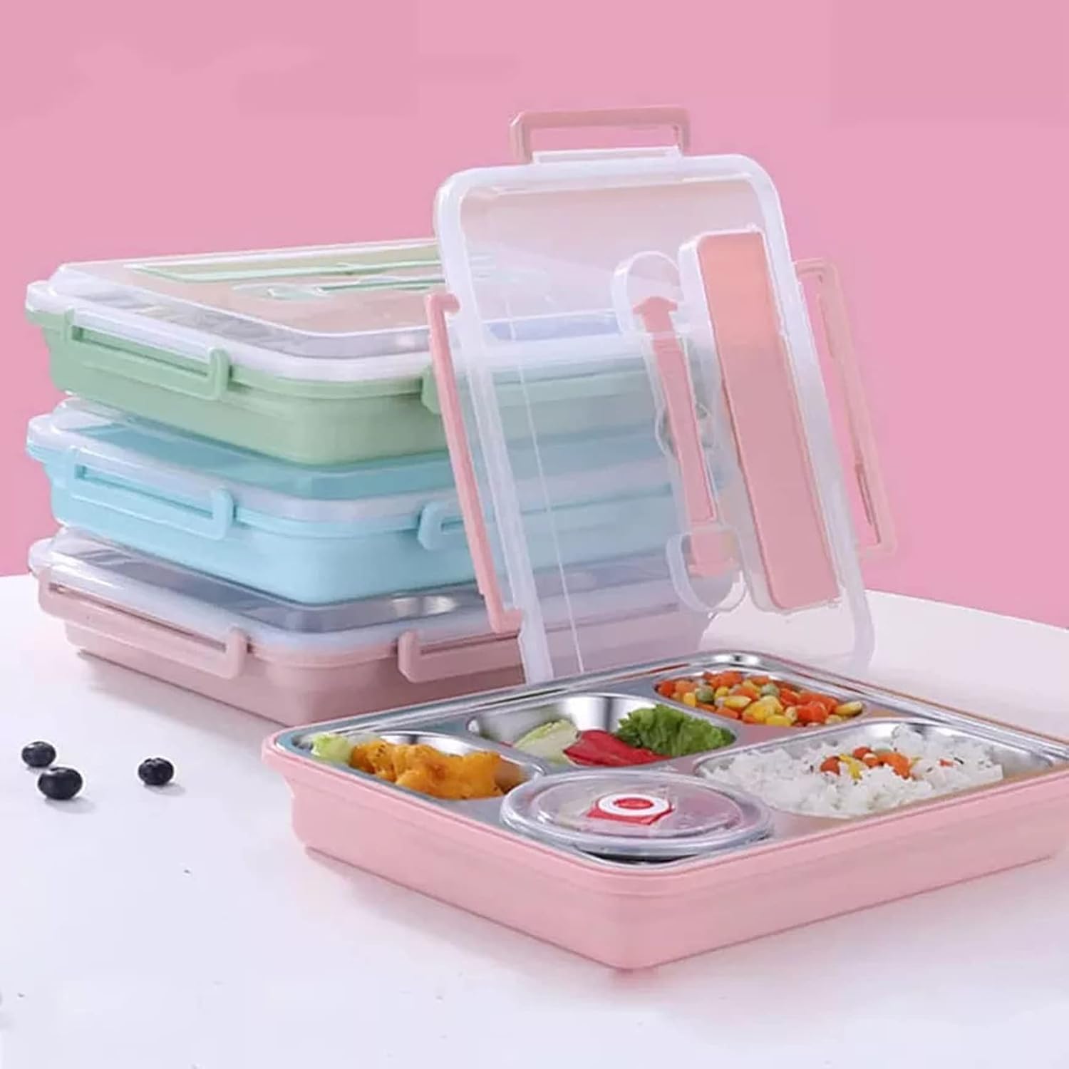 Buy ARURA (LABEL) Bento Lunch Box, 5 Compartment 304 Stainless Steel
