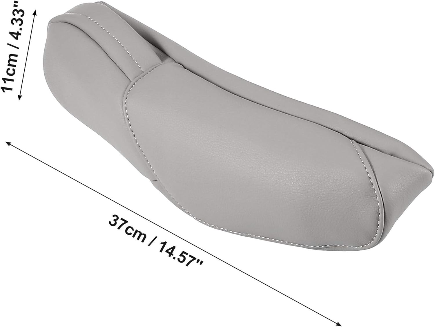 X AUTOHAUX 1 Pair Car Front Seat Armrest Cover Replacement Microfiber Leather Gray for Honda CR-V 2010-2011