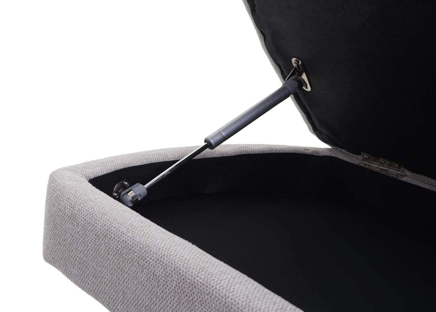Mendler HWC-C16 - Sillón de relax (con compartimento de almacenamiento), color beige
