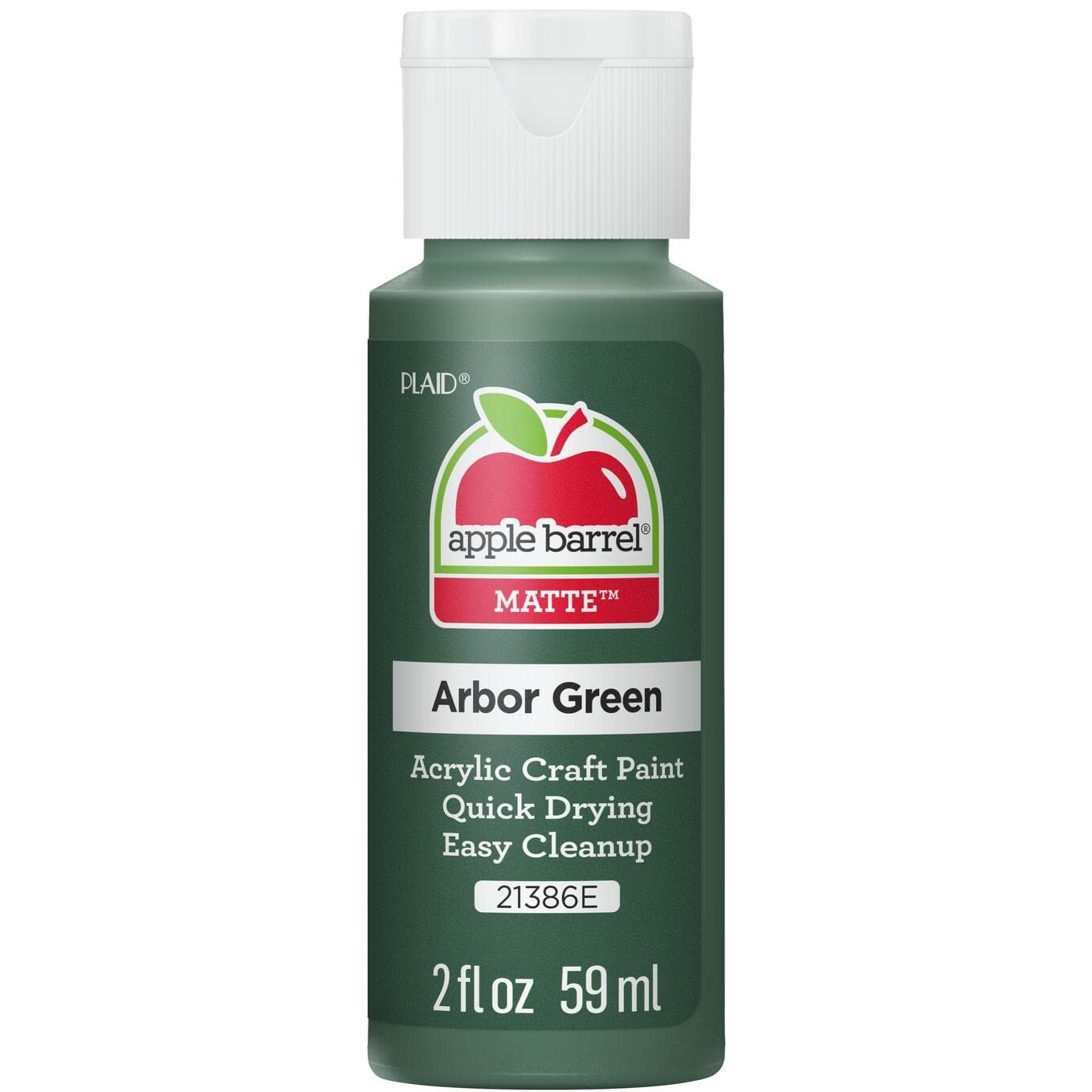 Apple Barrel Acrylic Paint Arbor Green, 2 fl oz (59 ml) | Non-Toxic Craft Paint for DIY Projects - main product image