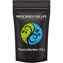 Prescribed For Life DL-Phenylalanine Powder | Pure Phenylalanine Supplement | Crystalline Amino Acid Combination of D-Phenylalanine & L-Phenylalanine 12 oz / 340 g