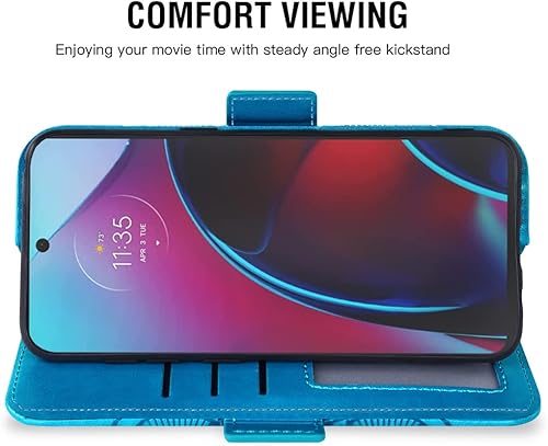 Miniatura 4 de Asuwish Funda compatible con Moto G Stylus 2022 4G y protector de pantalla de vidrio templado, tarjetero con tapa para Motorola GStylus XT2211DL