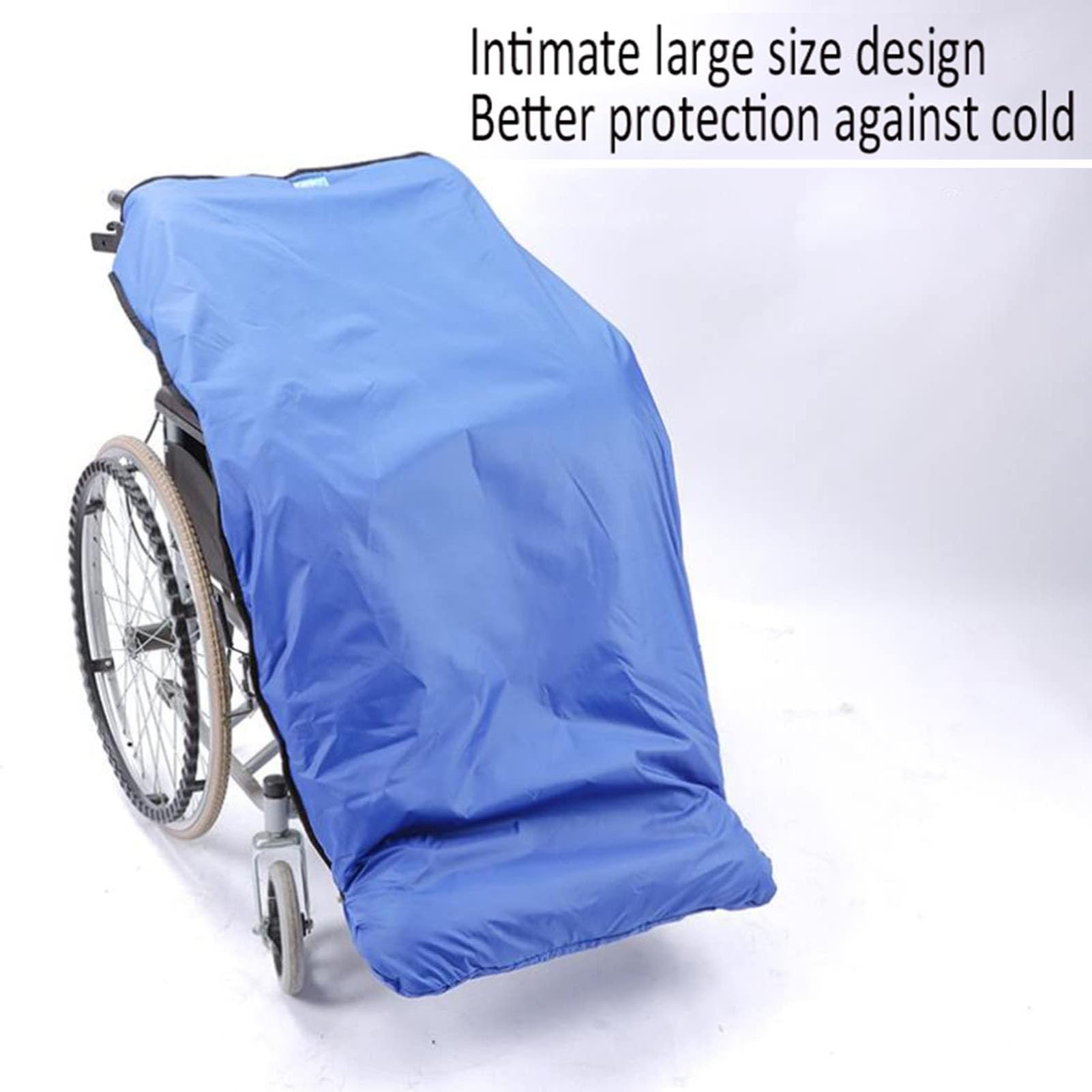 Manta Térmica Para Silla De Ruedas, Protector De Pies Para Piernas Con Forro Polar De Felpa A Prueba De Viento De Invierno, Funda Calentadora Para Silla De Ruedas Diseño Amplio Cierre Trasero Elásti