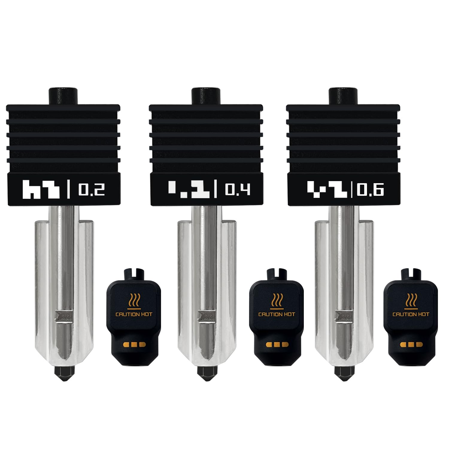 3 Pack P2S Hotend Nozzles for 3D Printers