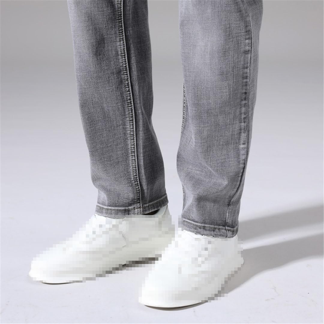 Vogrtcc Jeans da Uomo Pantaloni in Denim Elasticizzati Regolari Dritti retrò