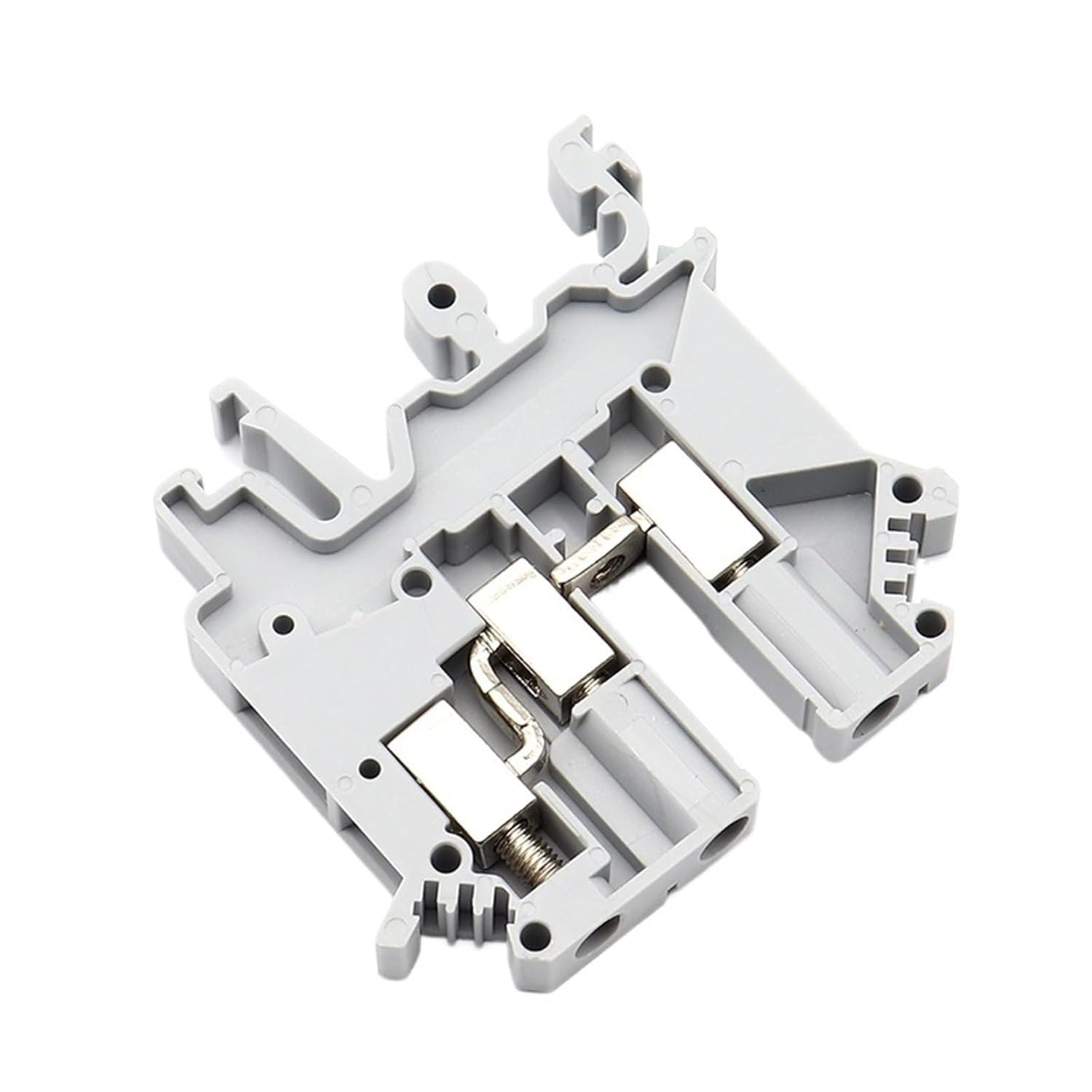 10PCS UK5-TWIN Screw Terminal Block 500V 32A Electrical Wire Connector for DIN Rail One in Multiple Out 24-12 AWG UK5 Twin