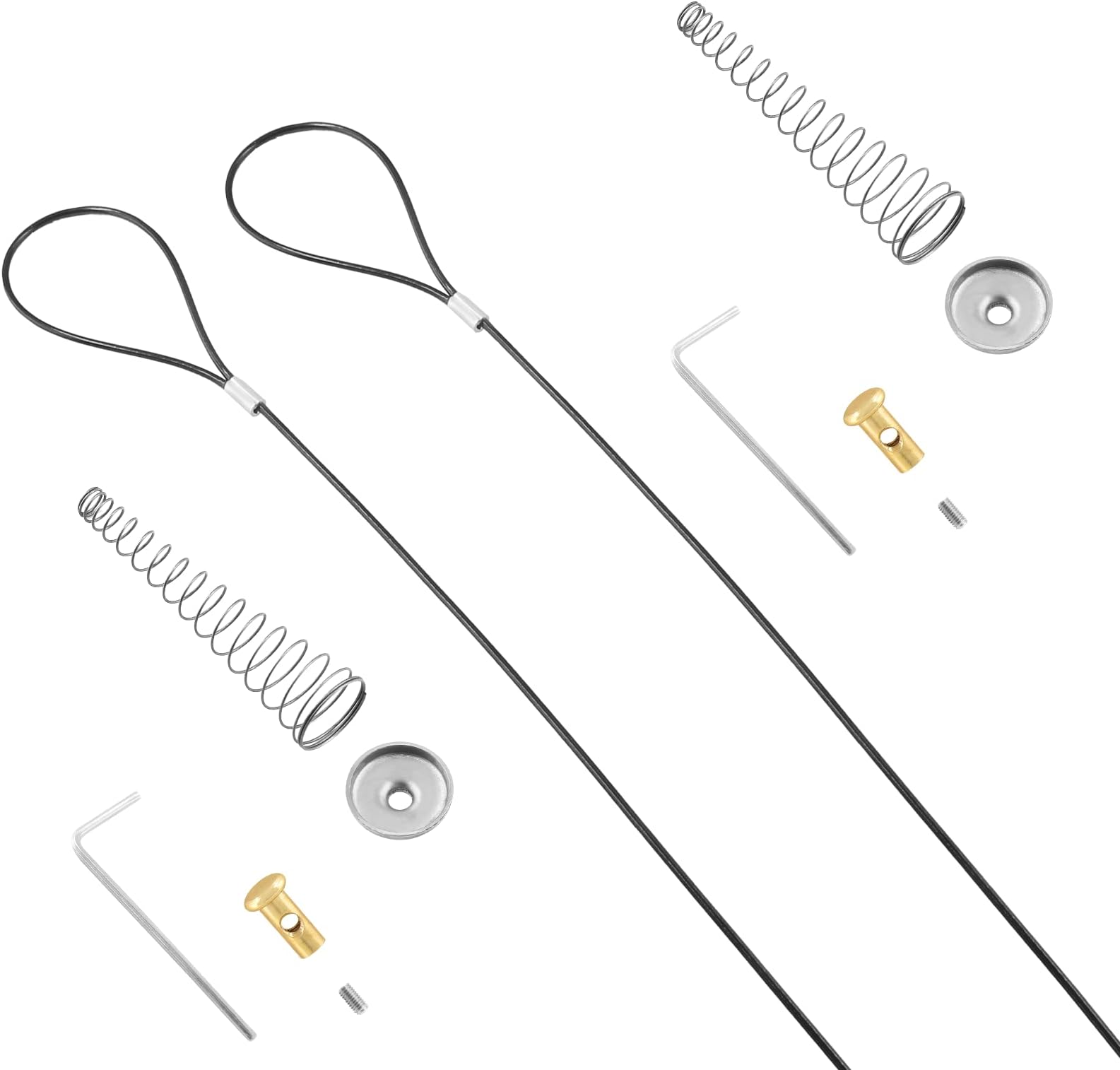 Gate Latch Cable Pull Gate Opener Adjustable from 2" to 6" Posts Stainless Steel