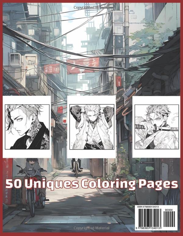 Miniatura 2 de Large Print Yakuza Coloring Book for Teens And Adults Beautiful Japanese Anime and Manga Gangster Colouring Pages for Teens, Adults, & Kids
